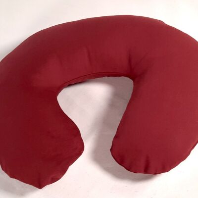 Croissant cover ruby, organic half Panama, U-shaped, item 3323002