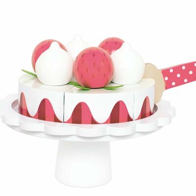 Strawberry and cream cake