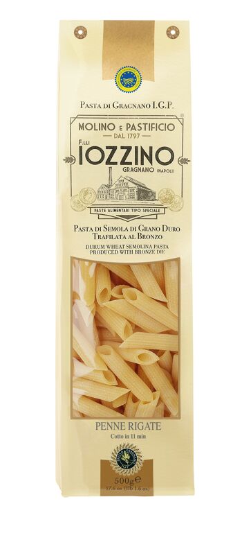 Iozzino - Penne Rigate - Artisinal - Semoule