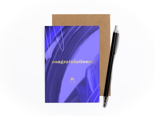 Congratulations Foiled Card