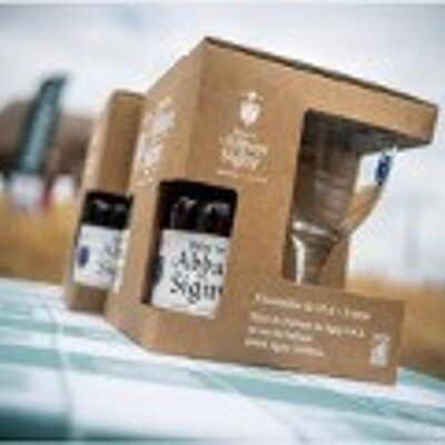 Signy Abbey Organic Blonde Box limitierte Auflage 3 Flaschen 33cL + 1 Glas