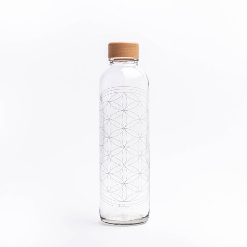 Trinkflasche aus Glas - CARRY Bottle FLOWER OF LIFE 0,7l