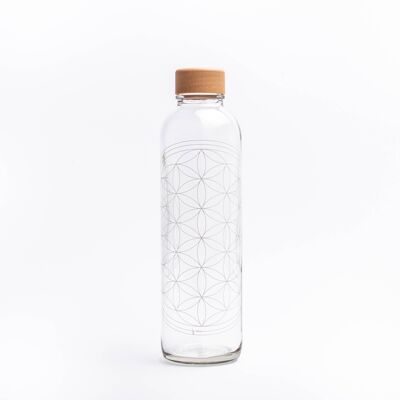 Glass drinking bottle - CARRY Bottle FLOWER OF LIFE 0.7l