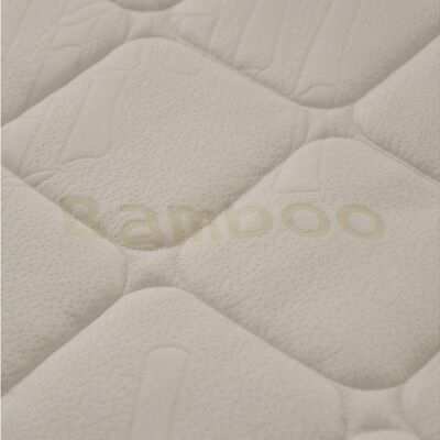 Topper correttore lattice naturale per materasso con tessuto BAMBOO sfoderabile alto 5 CmMisure - 80x190 Cm Singolo standard