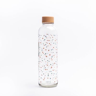 Glass drinking bottle - CARRY Bottle FLYING CIRCLES 0.7l
