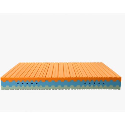 Materasso Memory Vegetal foam multionda H24 con - Vegetal FoamMisure - 80x200 cm