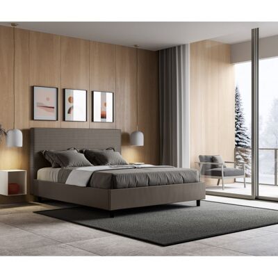 Buy wholesale Dmora Naomi single bed, Container bed with eco-leather  covering, Made in Italy, Front opening, with 80x200 cm mattress included,  Dove gray