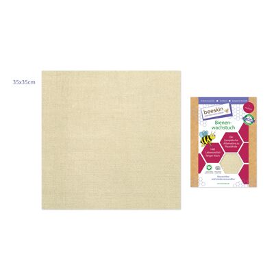 beeskin beeswax cloth large natural