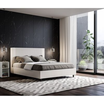 Buy wholesale Dmora Talamo Italia Beethoven double container bed, Made in  Italy, Upholstered fabric structure, Suitable for 160x190 cm mattress, Dove  gray