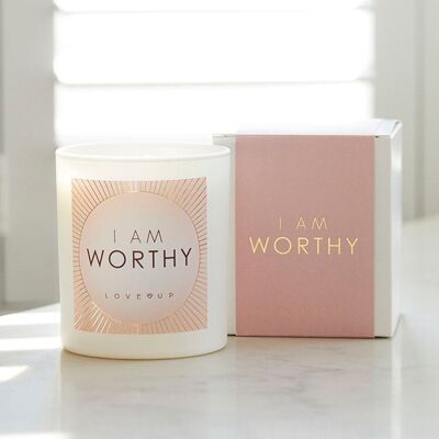 LOVE LIGHTS - Scented Candle - I AM WORTHY