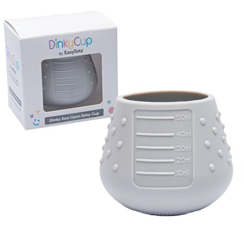 Baby Open Weaning Cup (DinkyCup – Grey)