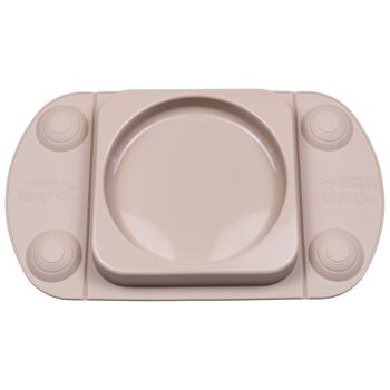 Assiette ventouse bébé ouverte portable (EasyMat MiniMax) - Mauve 5