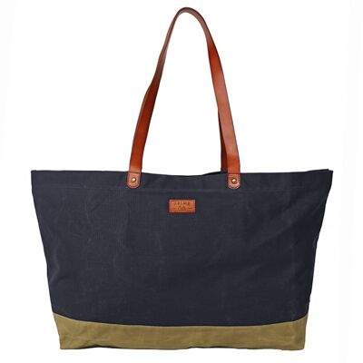 "PORQUEROLLES" XXL shopping bag - Navy