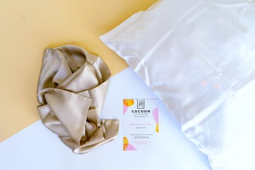 Cocoon – 100% Mulberry Silk Pillowcase – Beige