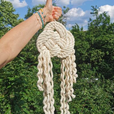 Cloud Shape Rope Wall Hanging - Style 1