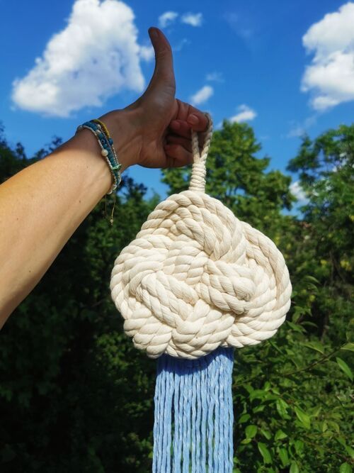 Cloud Shape Rope Wall Hanging - Style 2
