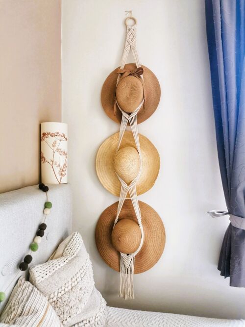 Hat Hanger for 3 hats - Style 1