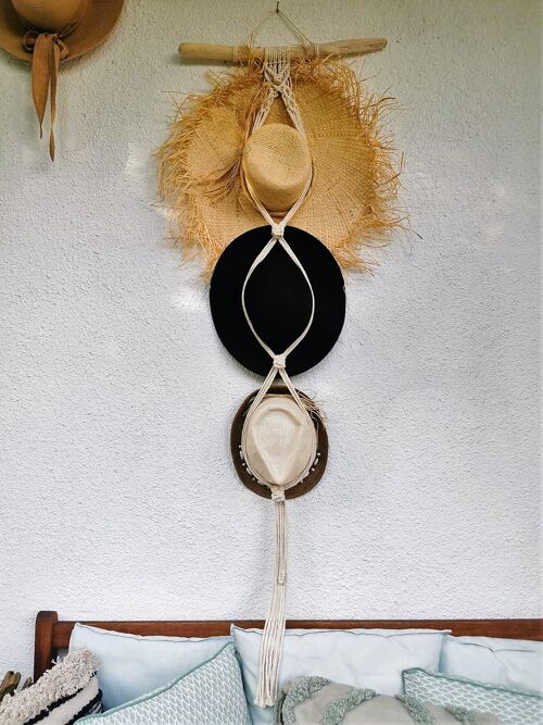 Hat Hanger for 3 hats - Style 2