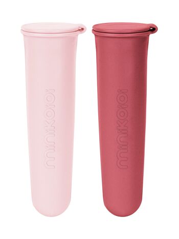 Icy Pops : Set de moules à glace en silicone - rose 1