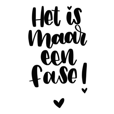 Kaart Het is maar een fase - Met Envelop