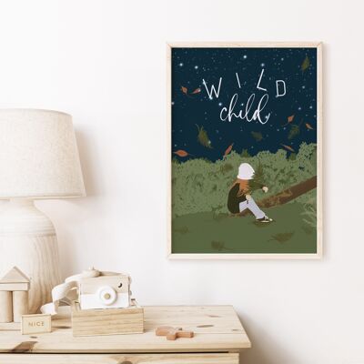 Kinderposter, Wildes Kind, A4