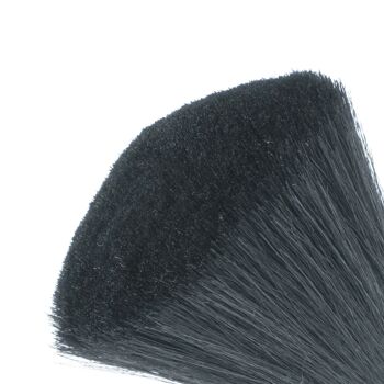 Pinceau poudre géant, noir / argent, cheveux naturels, hauteur 12 cm, Ø 3,5 cm 3