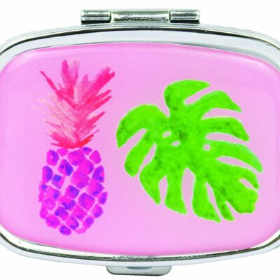 Pill Case mini Pineapple Palm Pillendose