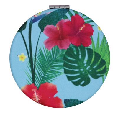 Miroir de poche "Tropical Holiday" Compact Two Sided Mirror