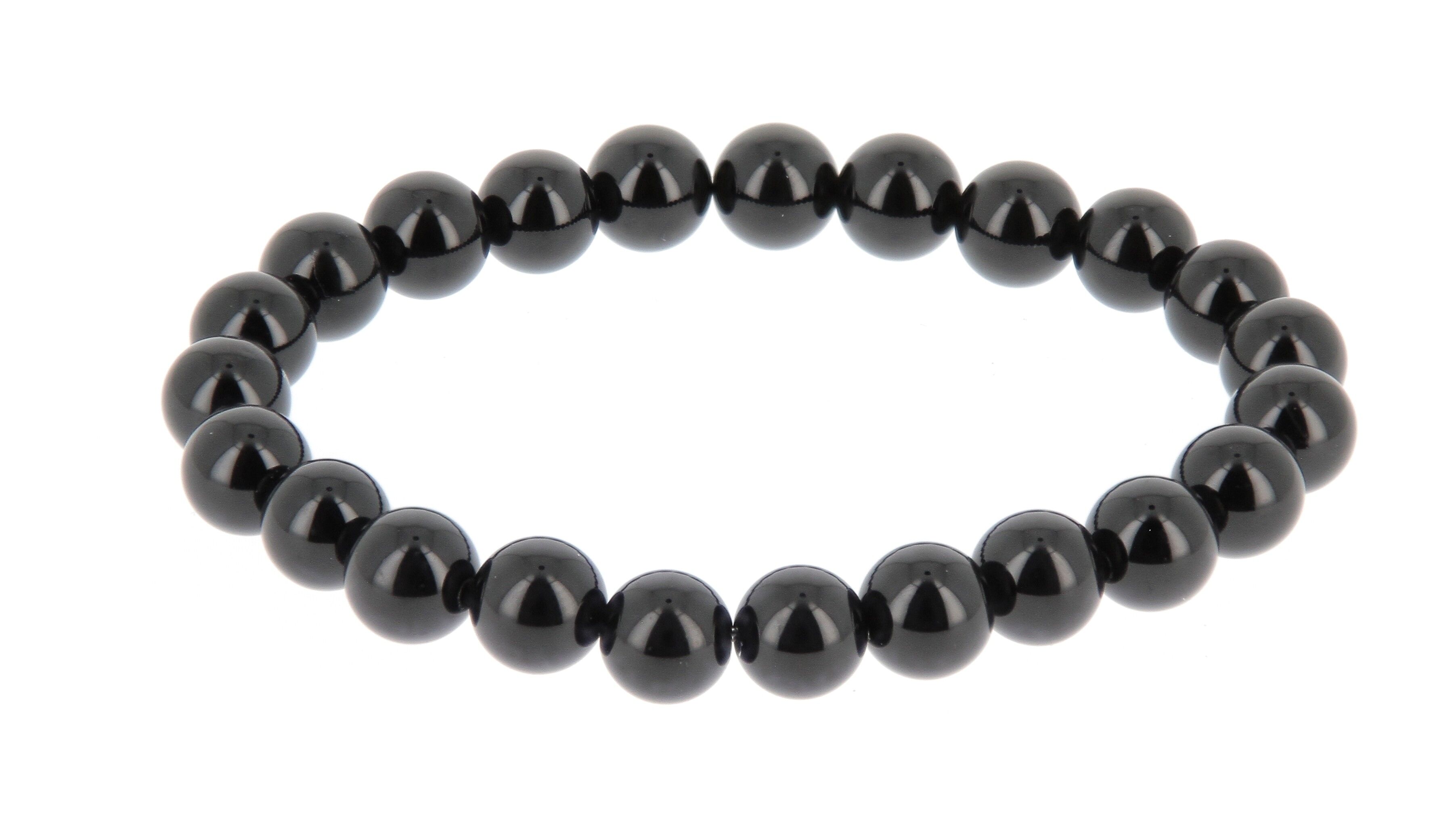 Bracciale in agata nera da 8 mm