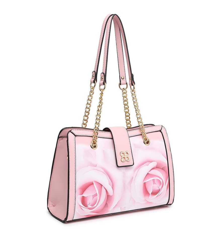 River Island floral mini cross-body bag in pink | ASOS