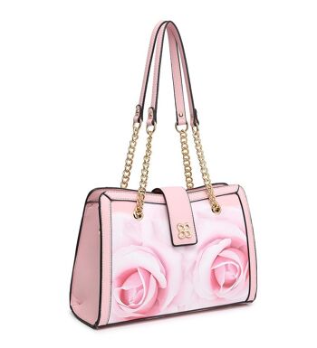 Kaufen Sie Blumenmuster Feminine Handtasche 2 Griffe Umhängetasche