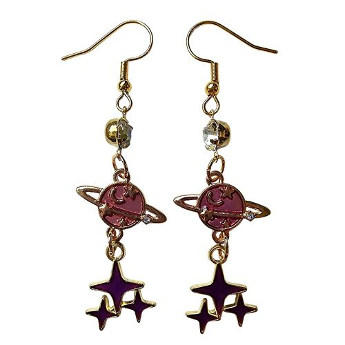 Stardust Earrings - Purple