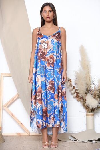 Maxi col V tie and dye bleu 3