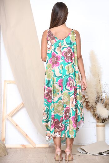 Maxi col V tie and dye vert 3