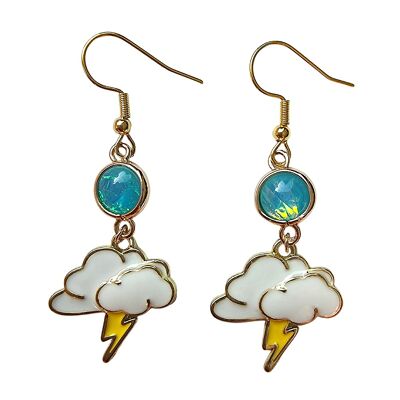 Boucles d'oreilles ciel orageux