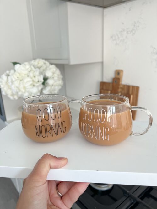 Set of 2 Good Morning Mugs