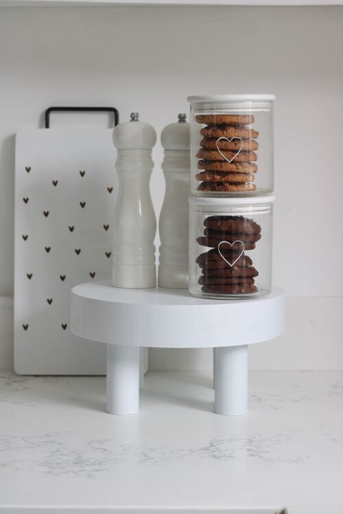 Chunky Road Stool - White