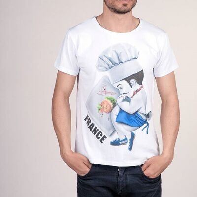 T-shirt unisex over cotone basico Francia