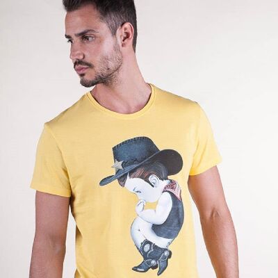 T-shirt regular cotone basico Cowboy
