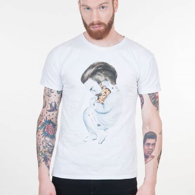 T-shirt regular cotone basico Hipster2.0 - BIANCO
