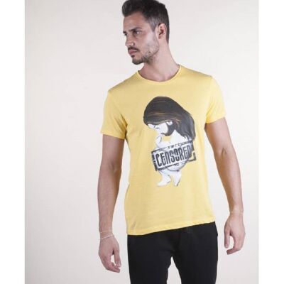 T-shirt regular cotone basico Naturist - GIALLO