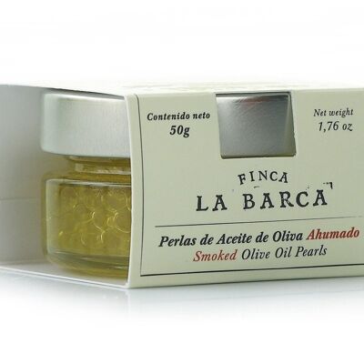 Perles d'huile d'olive fumée "FINCA LA BARCA" 50G