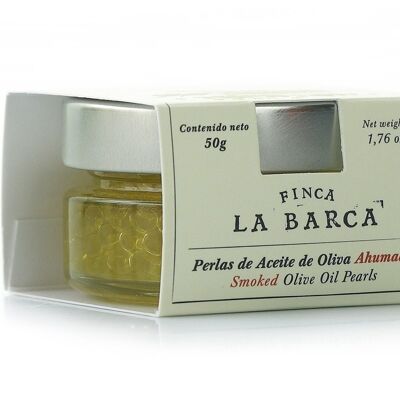 Perlas de Aceite de Oliva Ahumado "FINCA LA BARCA" 50G