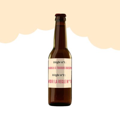 Cerveza personalizada – Mamá siempre tiene la razón