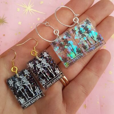 The Lovers Tarot Card Earrings