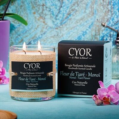 Large Scented Candle Tiare-Monoï Flower