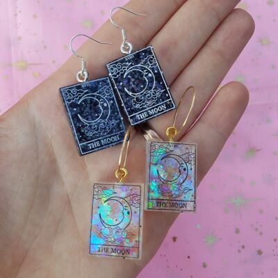 Tarot Card Moon Earrings