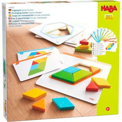 HABA - Jeu d'Arrangement Formes Colorées - Jouet en Bois