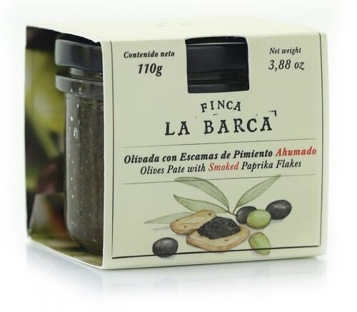 Olivada con Escamas de Pimiento Ahumado "FINCA LA BARCA" 110G