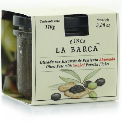 Olive aux flocons de piment fumé "FINCA LA BARCA" 110G